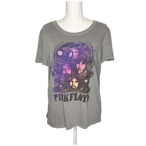 Elizabeth And James Gray Pink Floyd Graphic Tee Short Sleeve Small